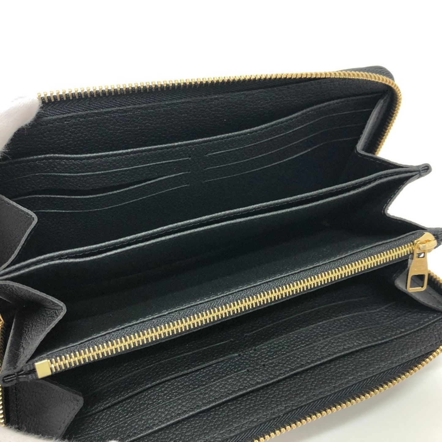 Louis Vuitton Zippy wallet, Black, Leather, wallet