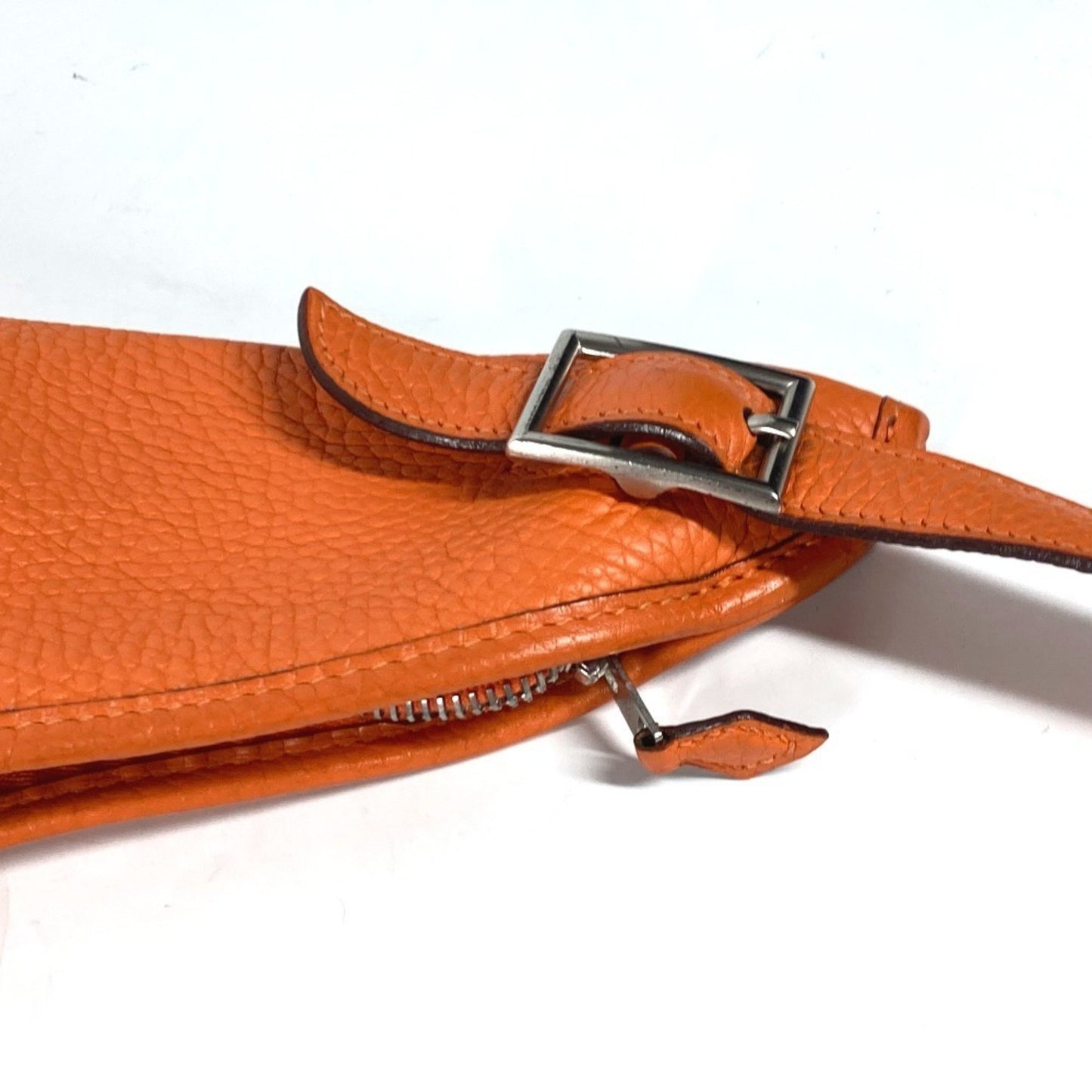 Hermès Massai, Orange, Leather, shoulder