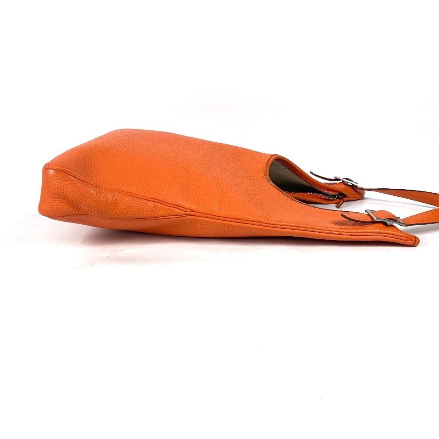 Hermès Massai, Orange, Leather, shoulder