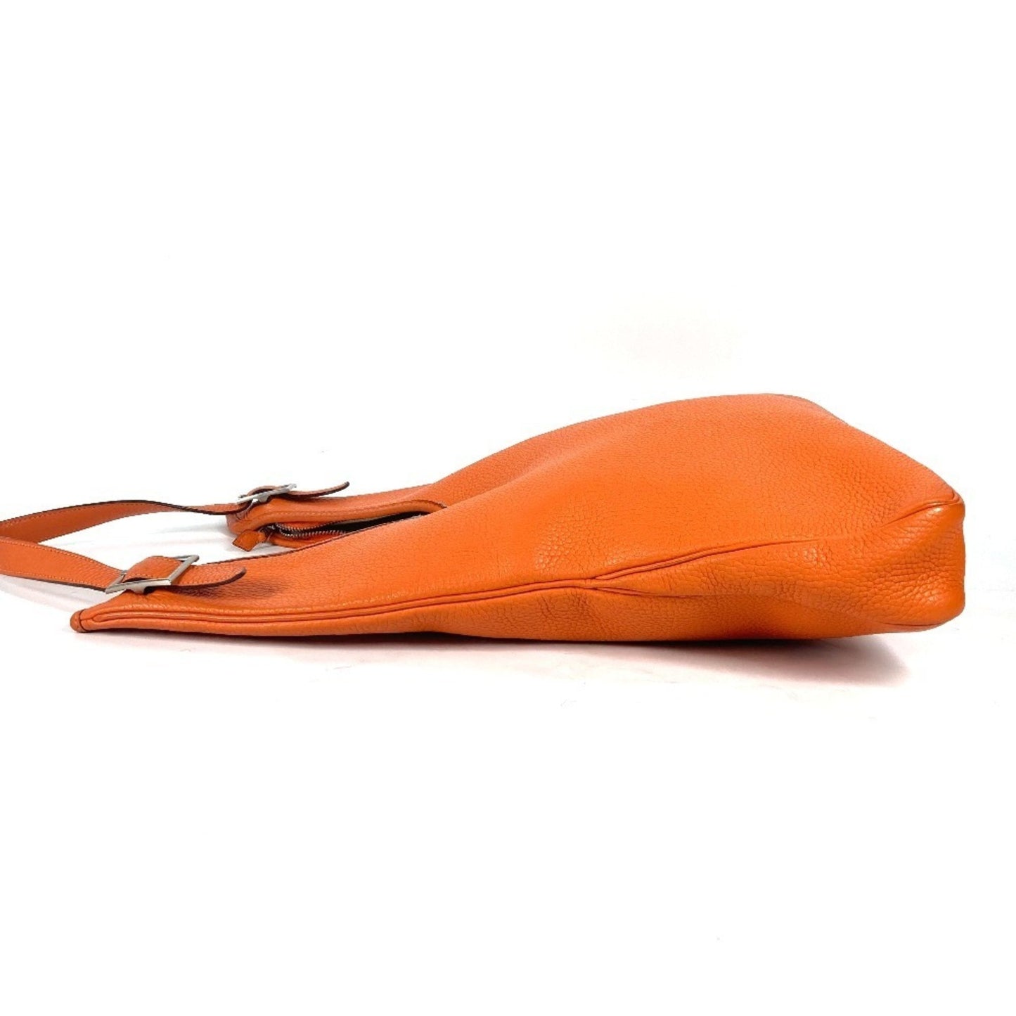 Hermès Massai, Orange, Leather, shoulder