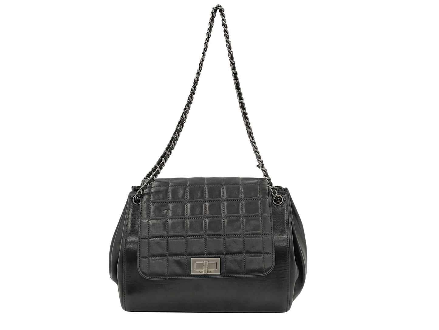 Chanel Matelassé, Black, Leather, travel