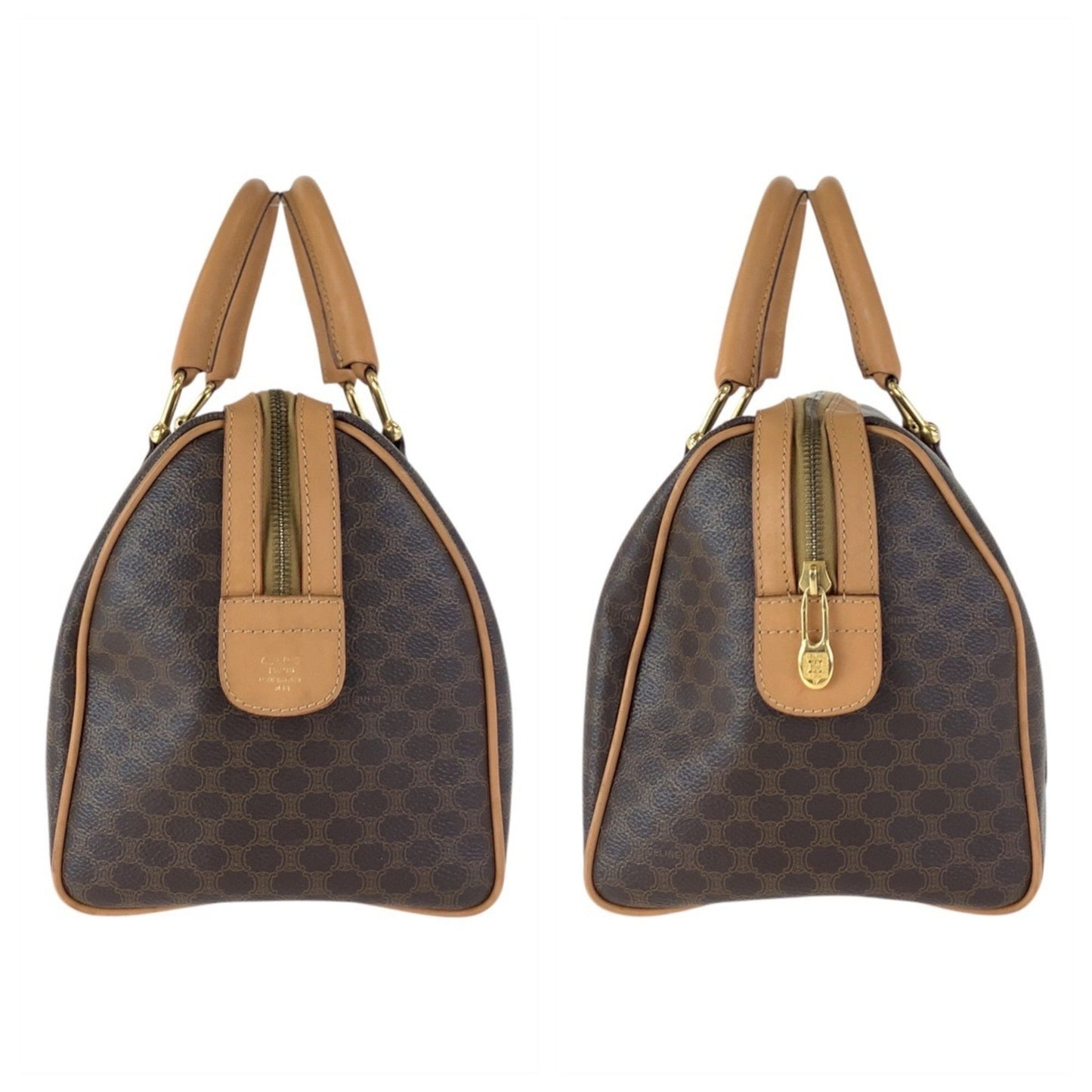 Céline Macadam, Brown, Canvas, handbag