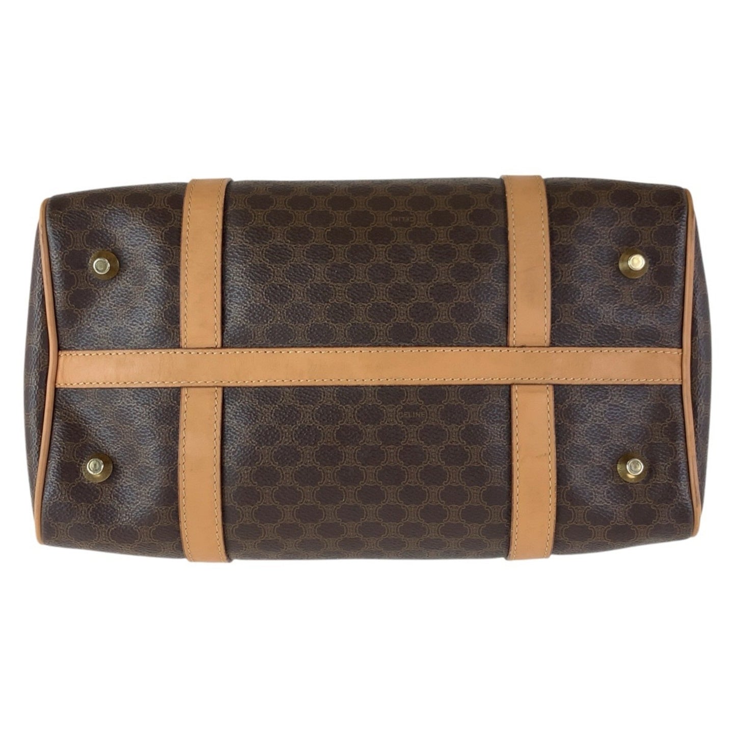 Céline Macadam, Brown, Canvas, handbag