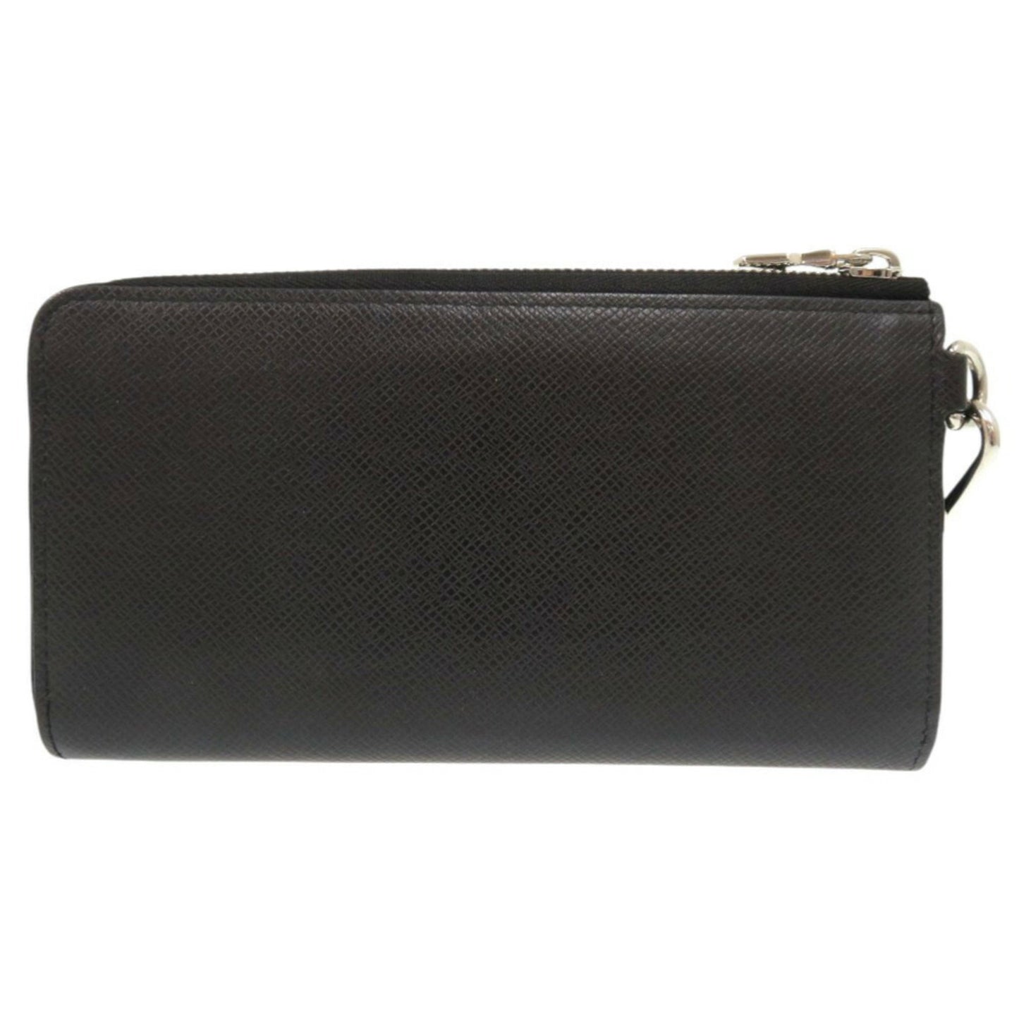 Louis Vuitton Zippy Dragonne, Black, Leather, wallet