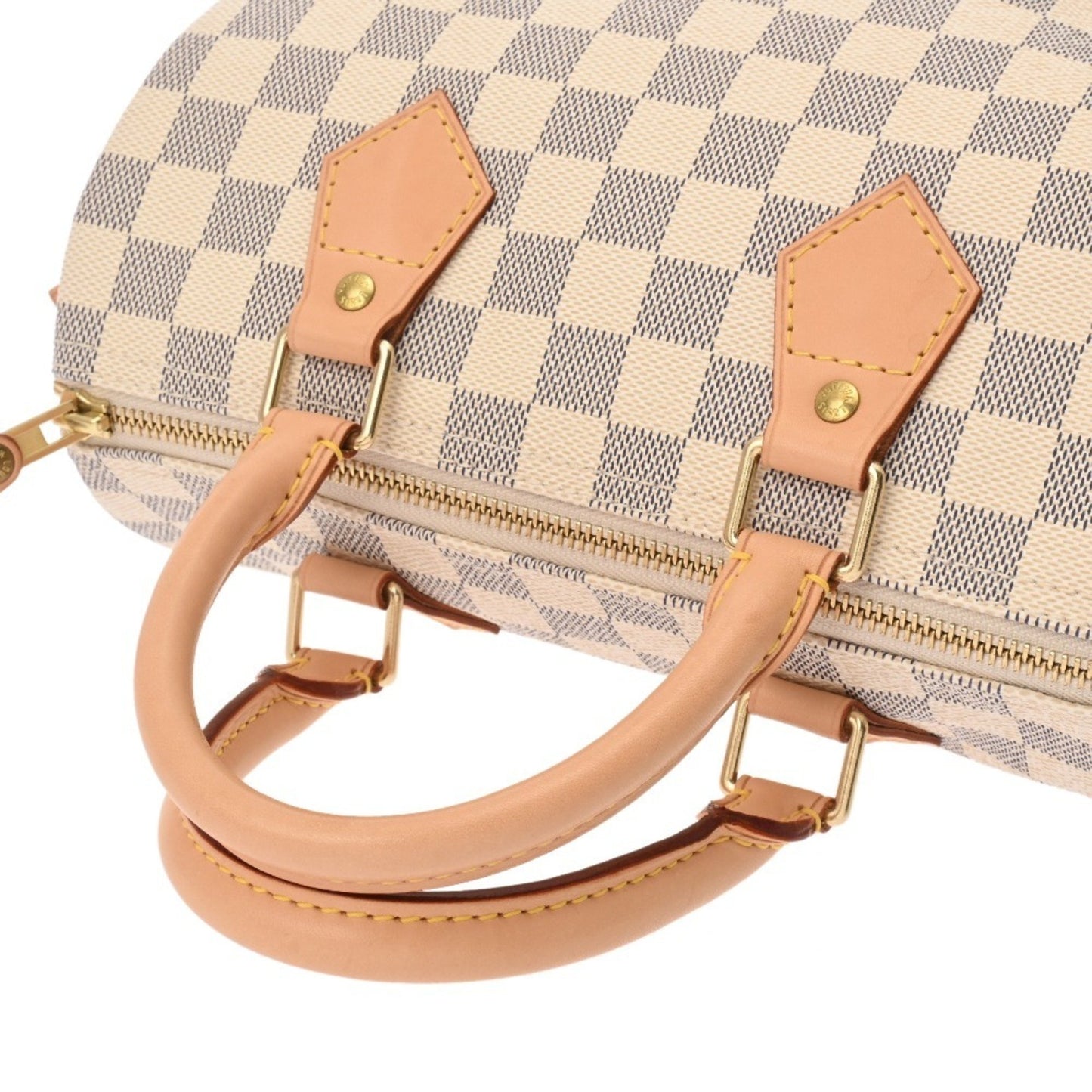 Louis Vuitton Speedy 25, White, Canvas, handbag