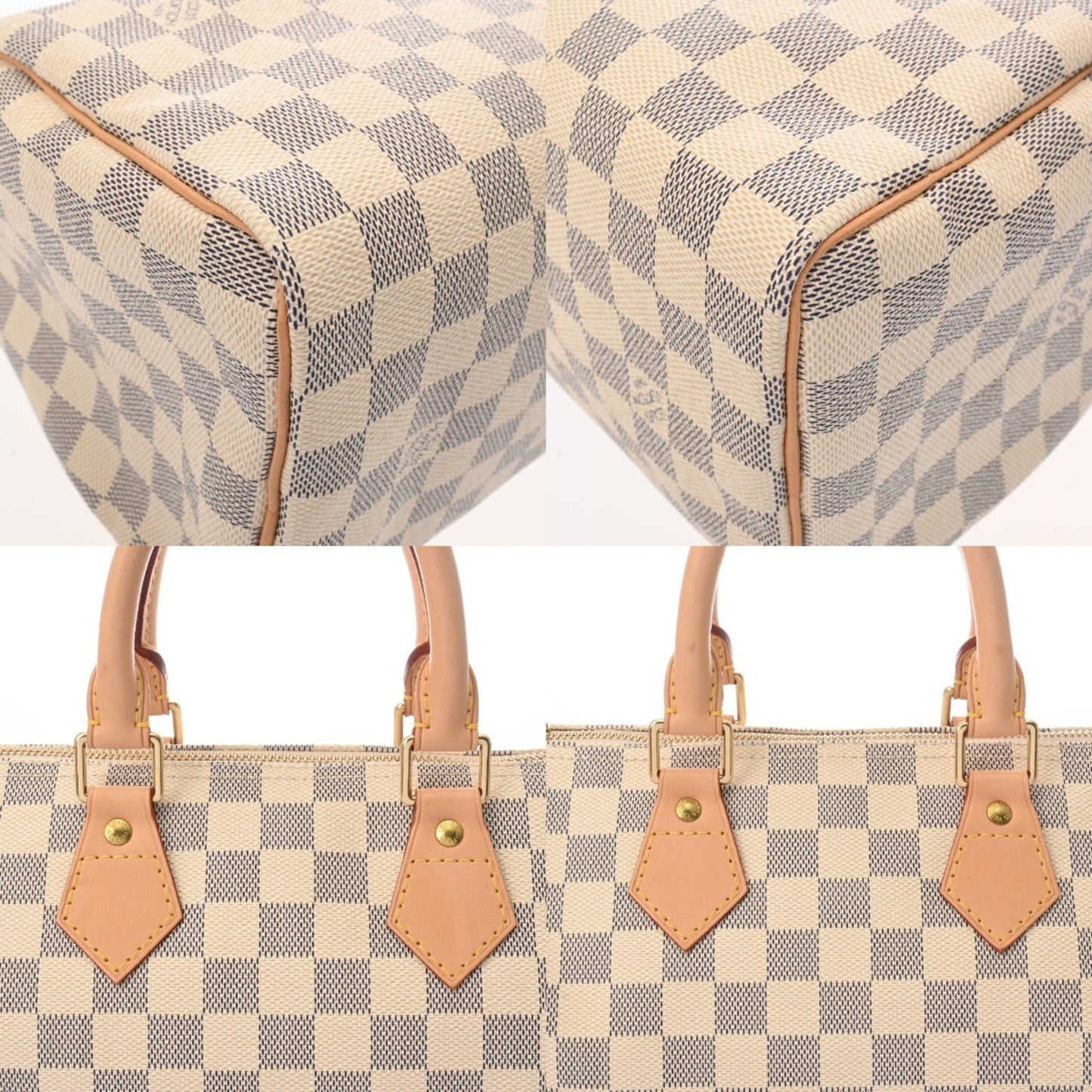 Louis Vuitton Speedy 25, White, Canvas, handbag