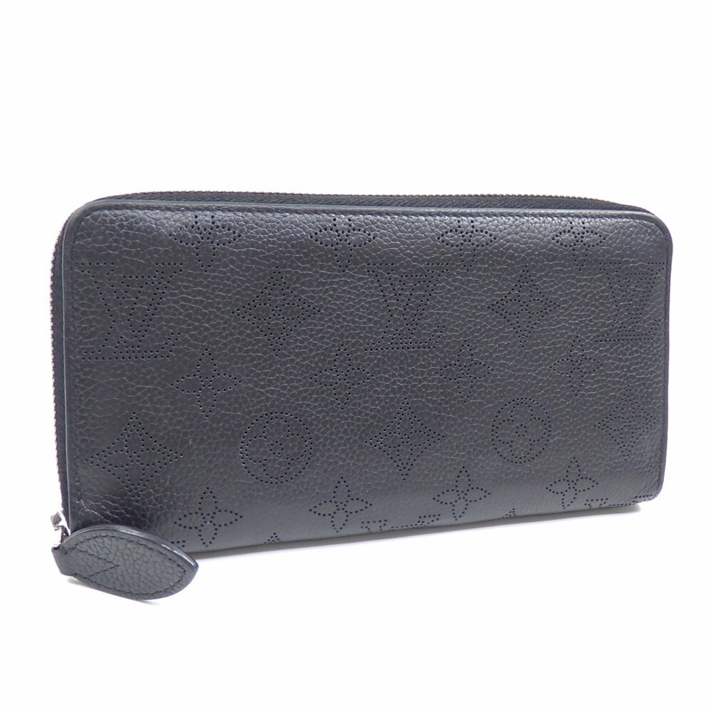 Louis Vuitton Mahina, Black, Leather, wallet