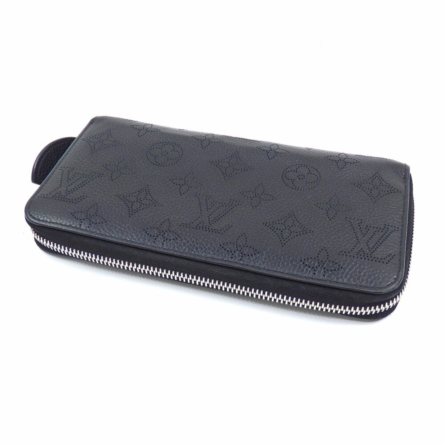 Louis Vuitton Mahina, Black, Leather, wallet