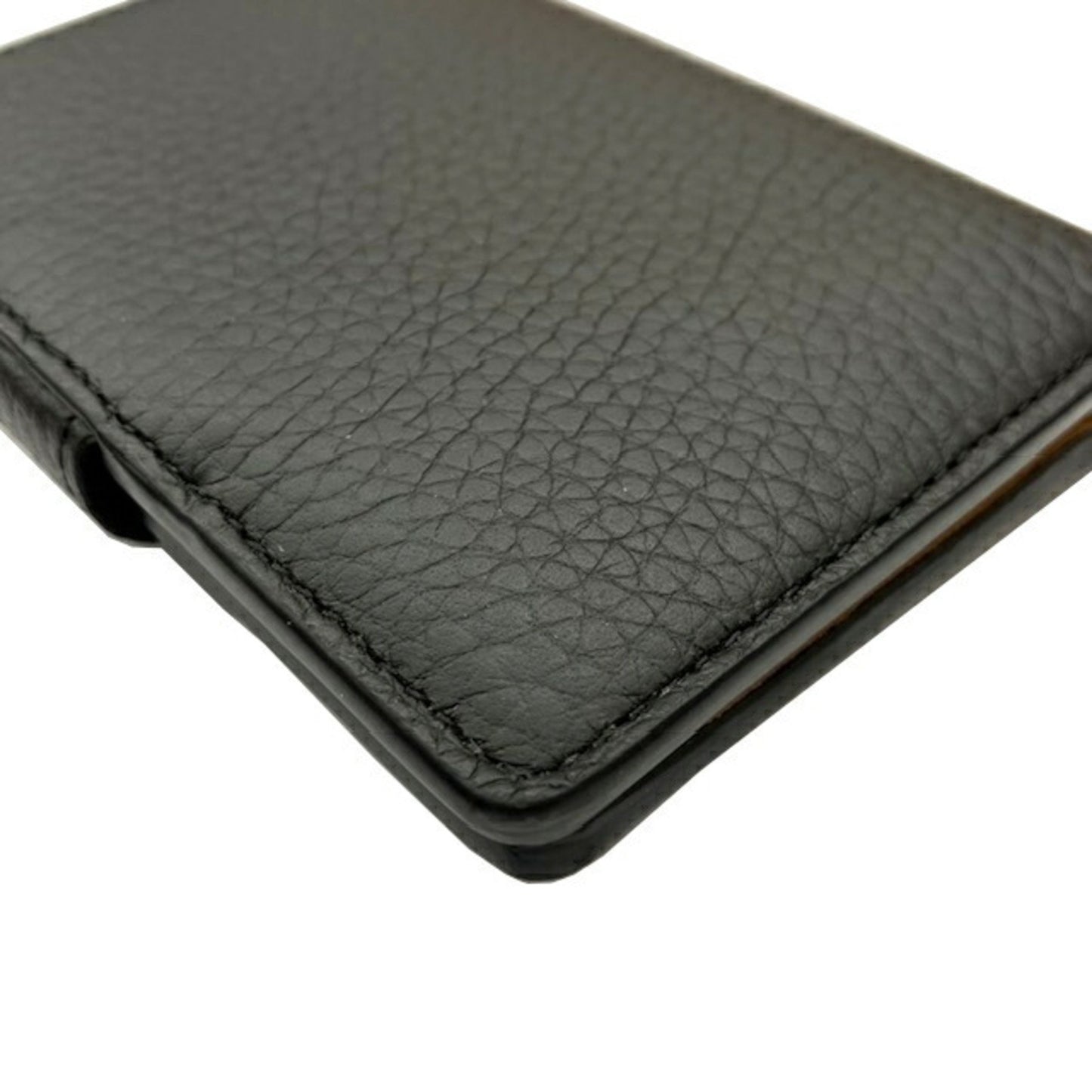 Louis Vuitton Portefeuille compact LV Vertical, Black, Leather, wallet