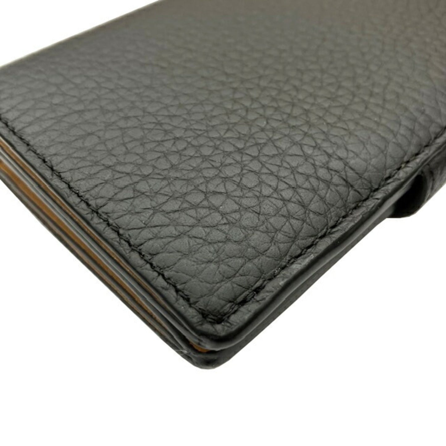 Louis Vuitton Portefeuille compact LV Vertical, Black, Leather, wallet