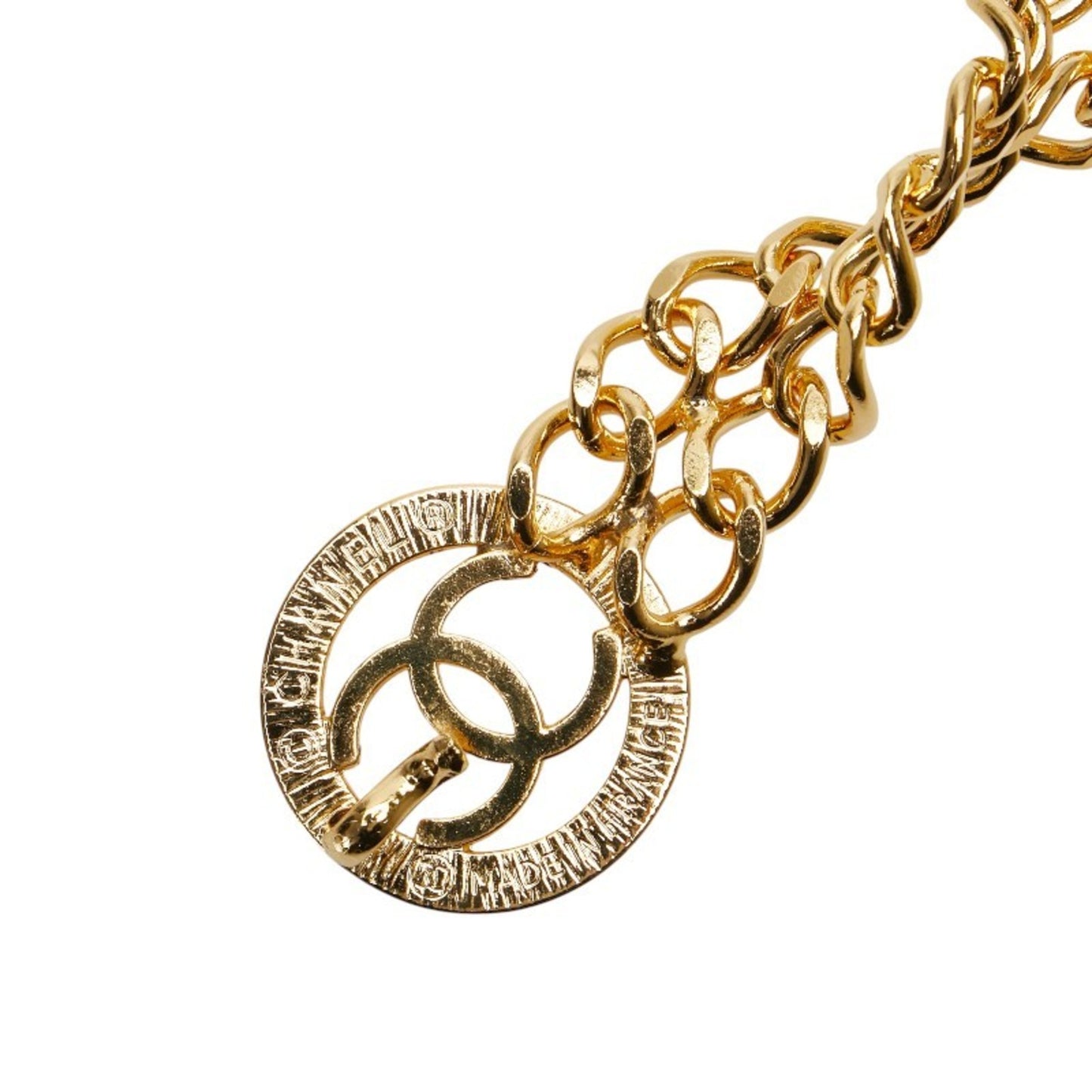 Chanel Coco Mark, Gold, Gold Plated, belt