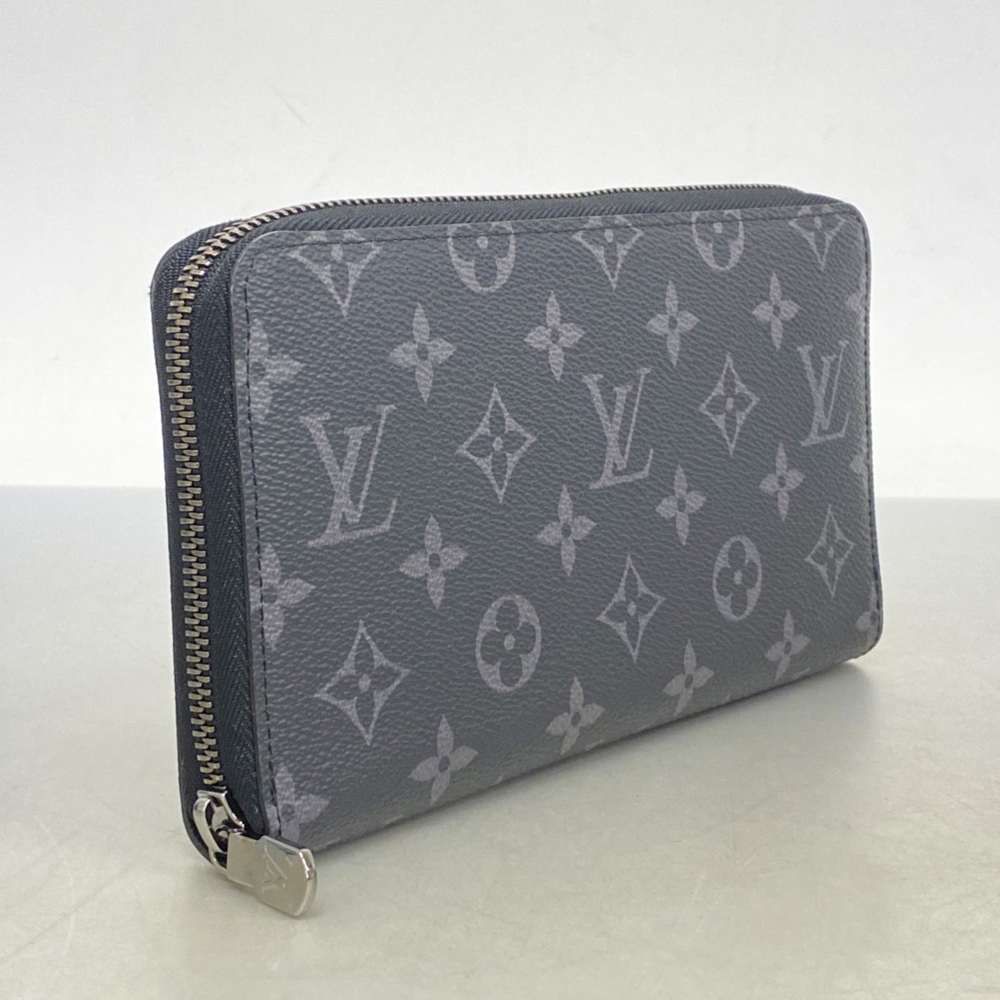 Louis Vuitton Zippy organizer, Black, Canvas, wallet