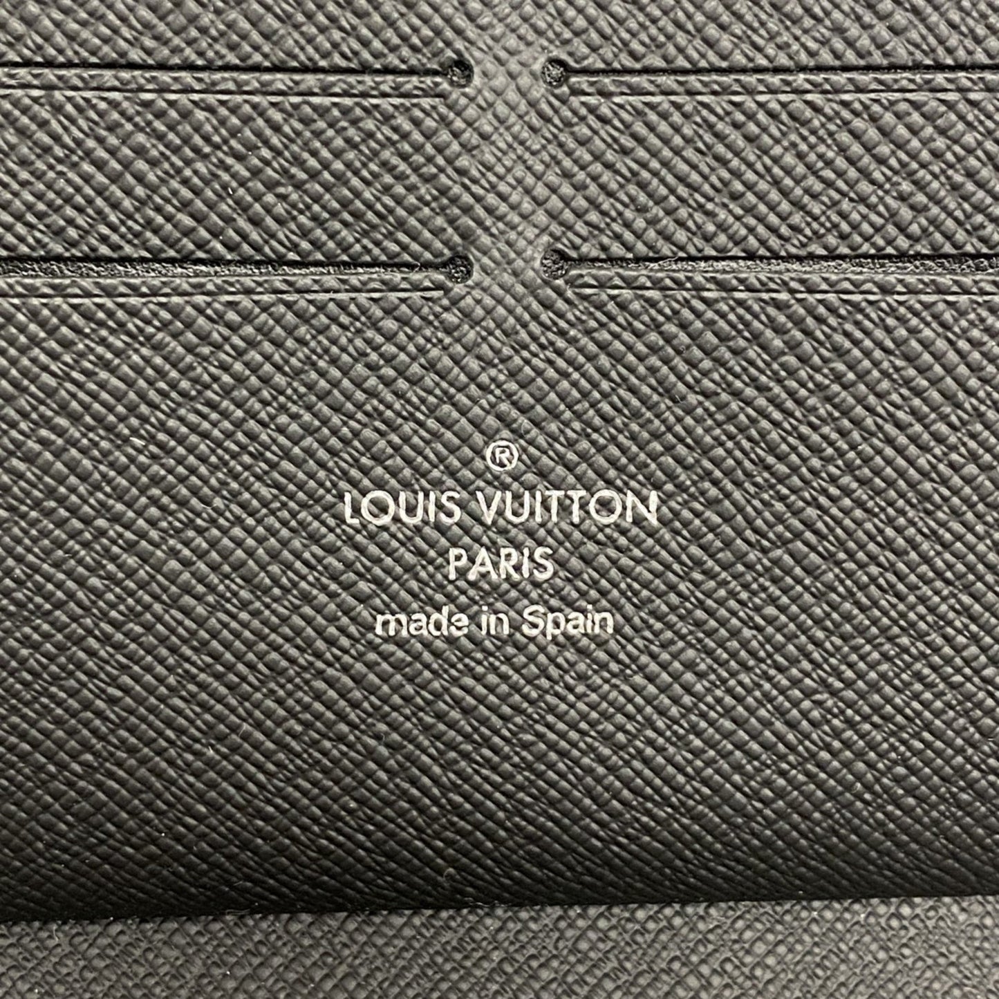 Louis Vuitton Zippy organizer, Black, Canvas, wallet