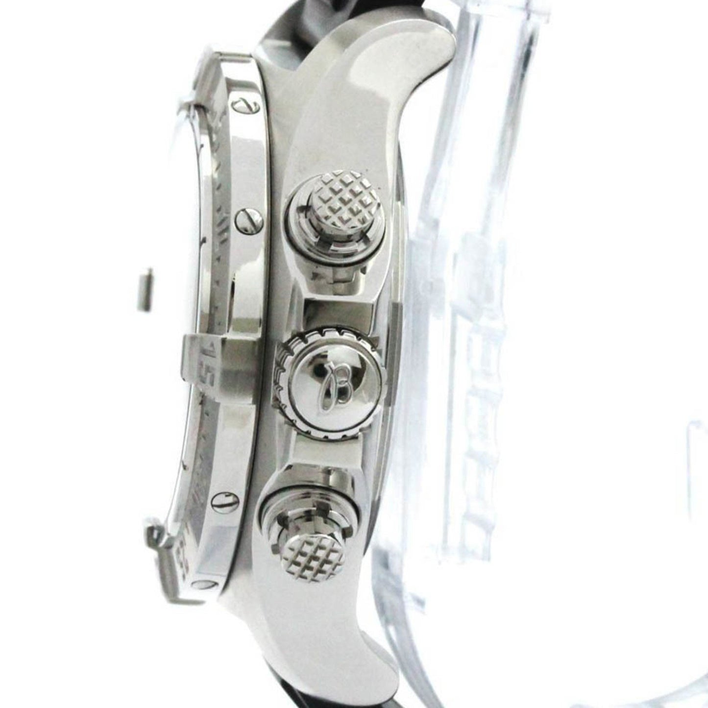 Breitling Avenger, Black, Steel, bag