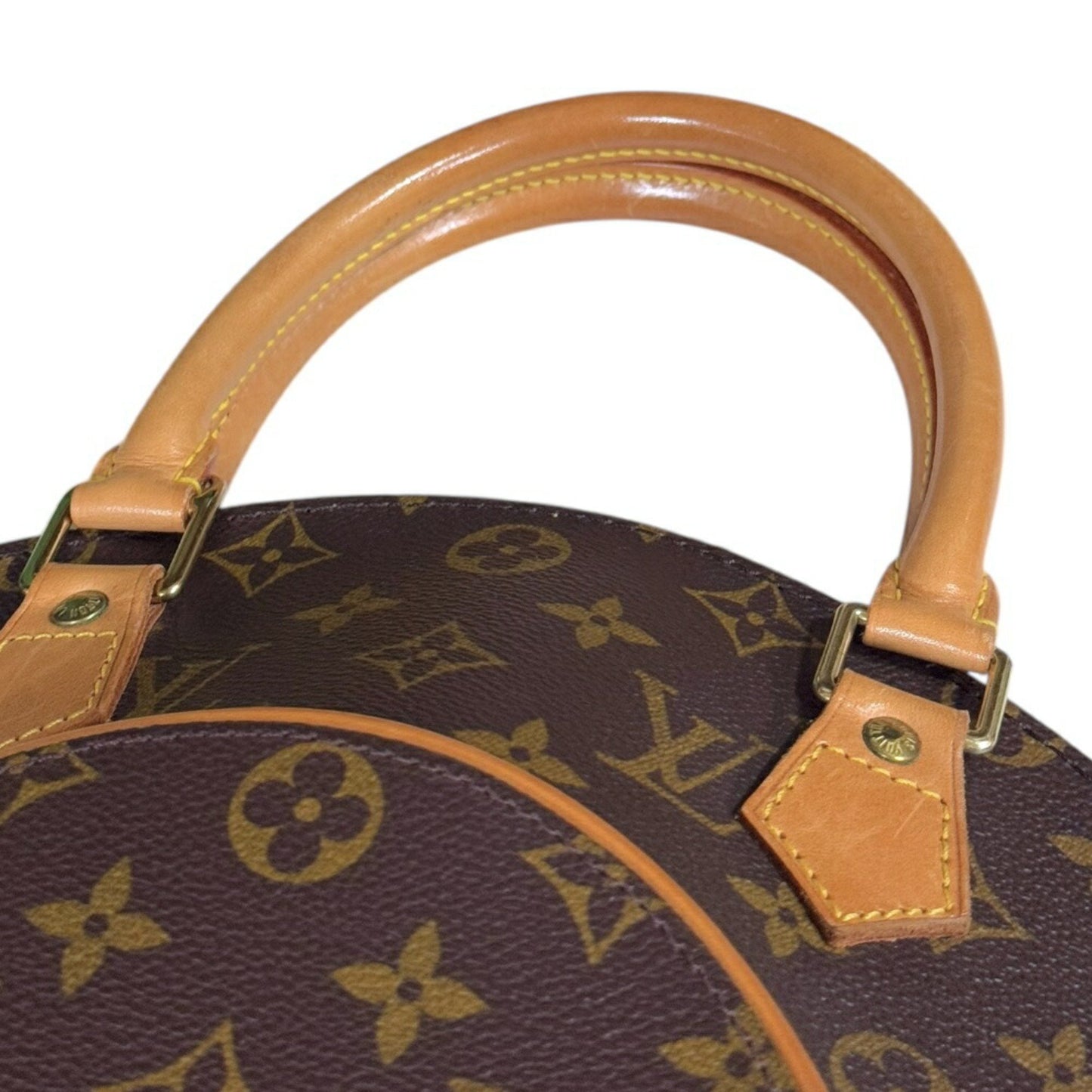 Louis Vuitton Ellipse, Brown, Canvas, handbag