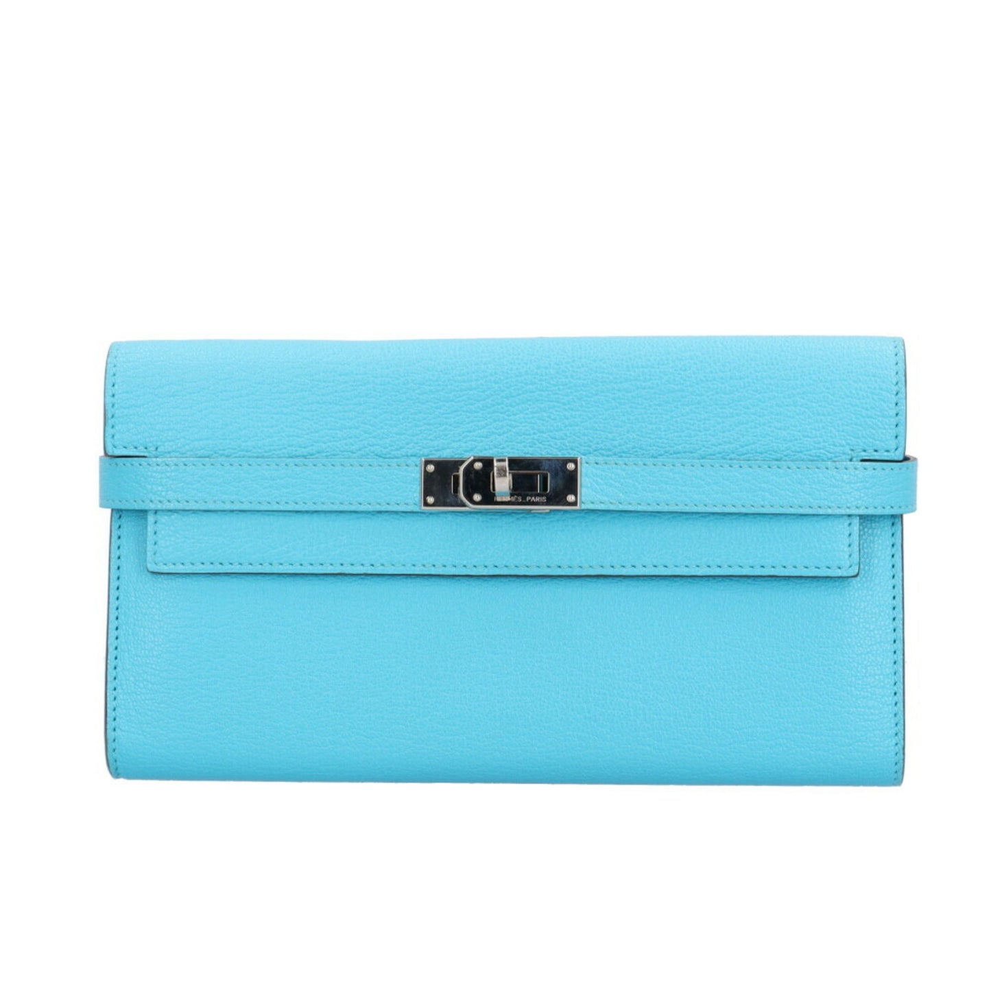 Hermès Kelly, Blue, Leather, wallet