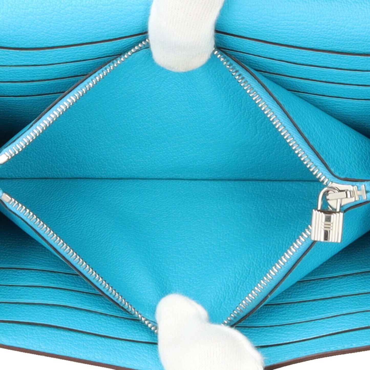 Hermès Kelly, Blue, Leather, wallet