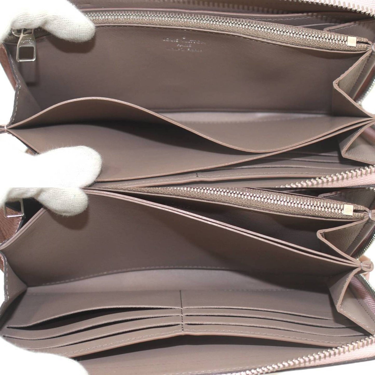 Louis Vuitton Comete, Pink, Leather, wallet