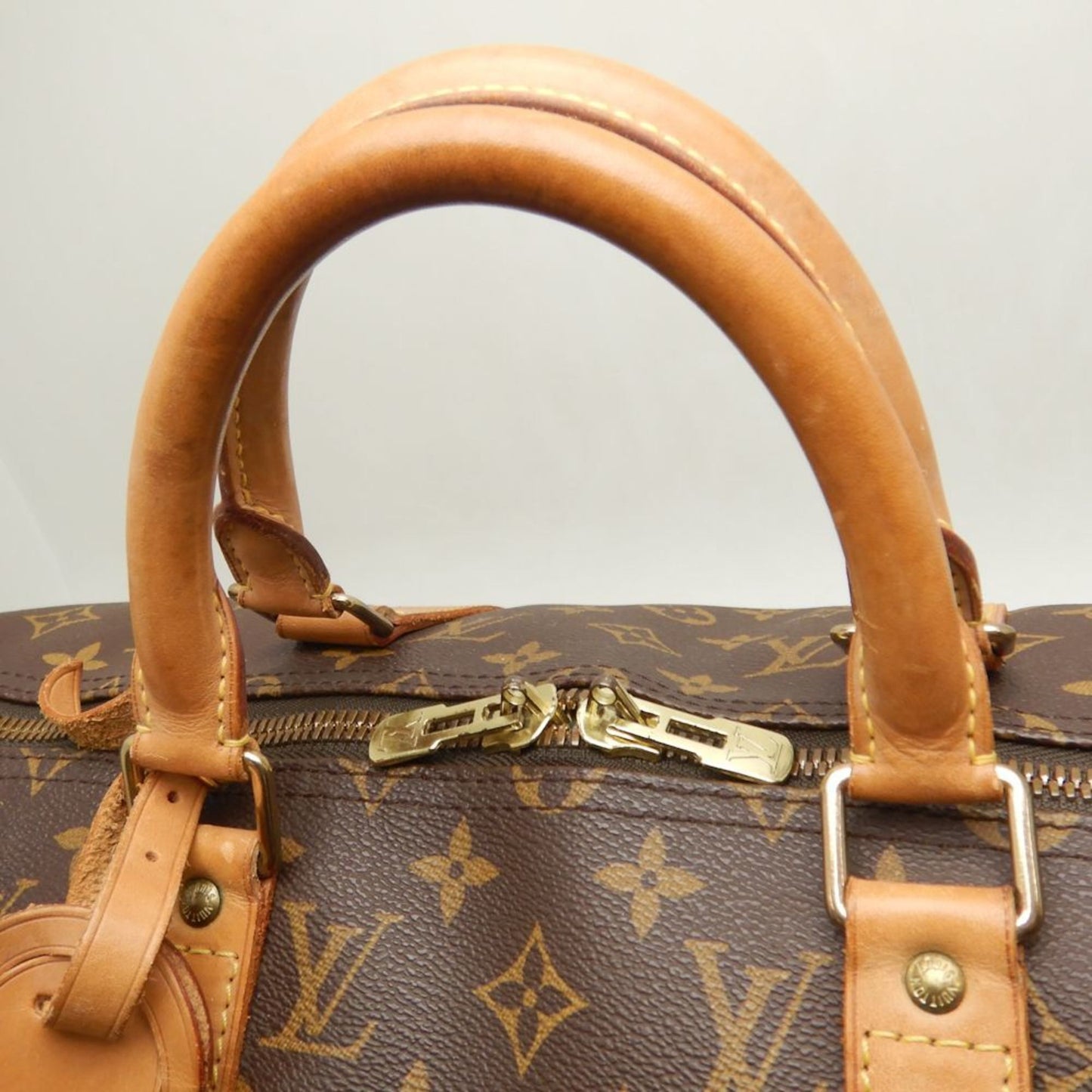 Louis Vuitton Keepall 50, Brown, Canvas, travel