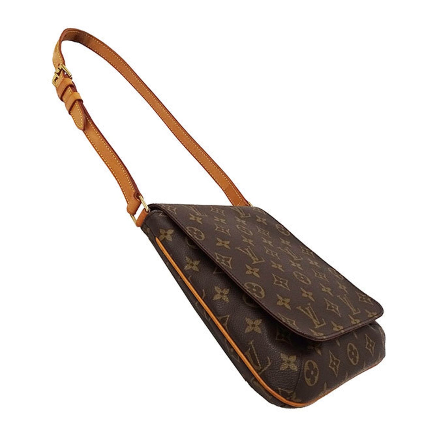Louis Vuitton Musette Salsa, Brown, Canvas, shoulder