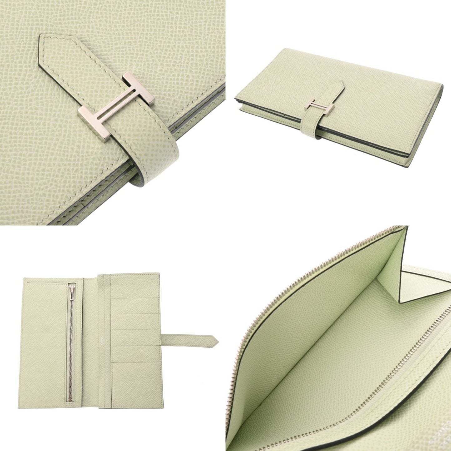 Hermès Béarn, Beige, Leather, wallet