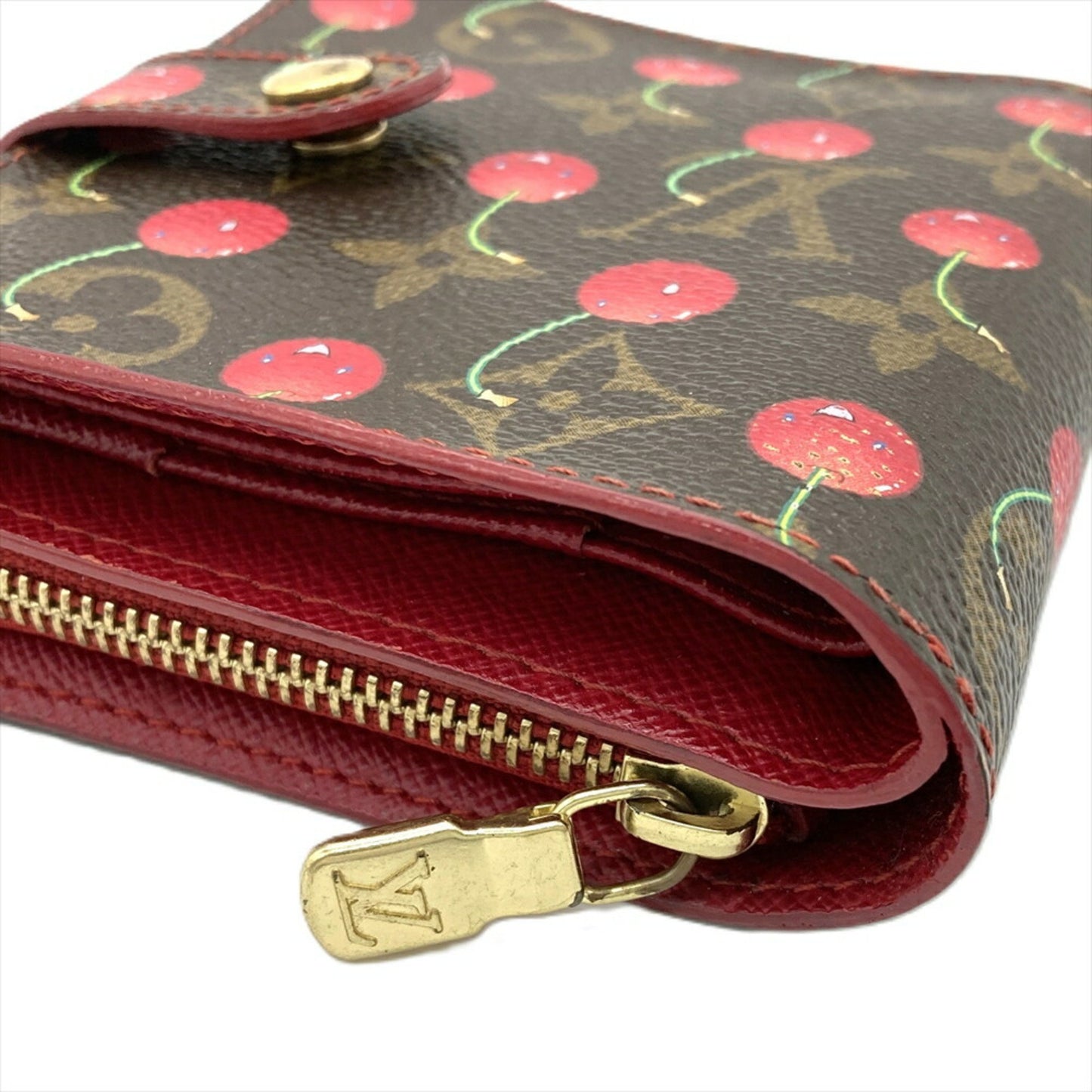 Louis Vuitton Compact zip, Brown, Canvas, wallet