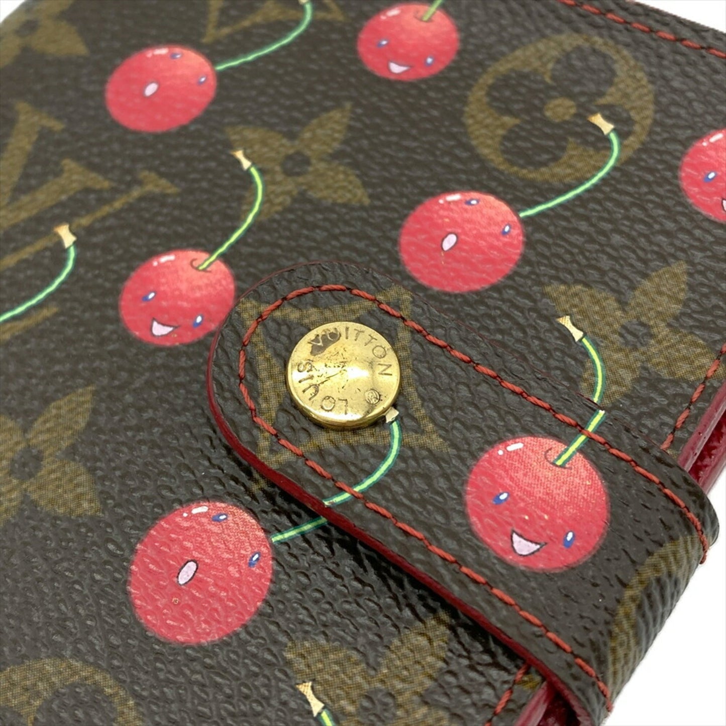 Louis Vuitton Compact zip, Brown, Canvas, wallet