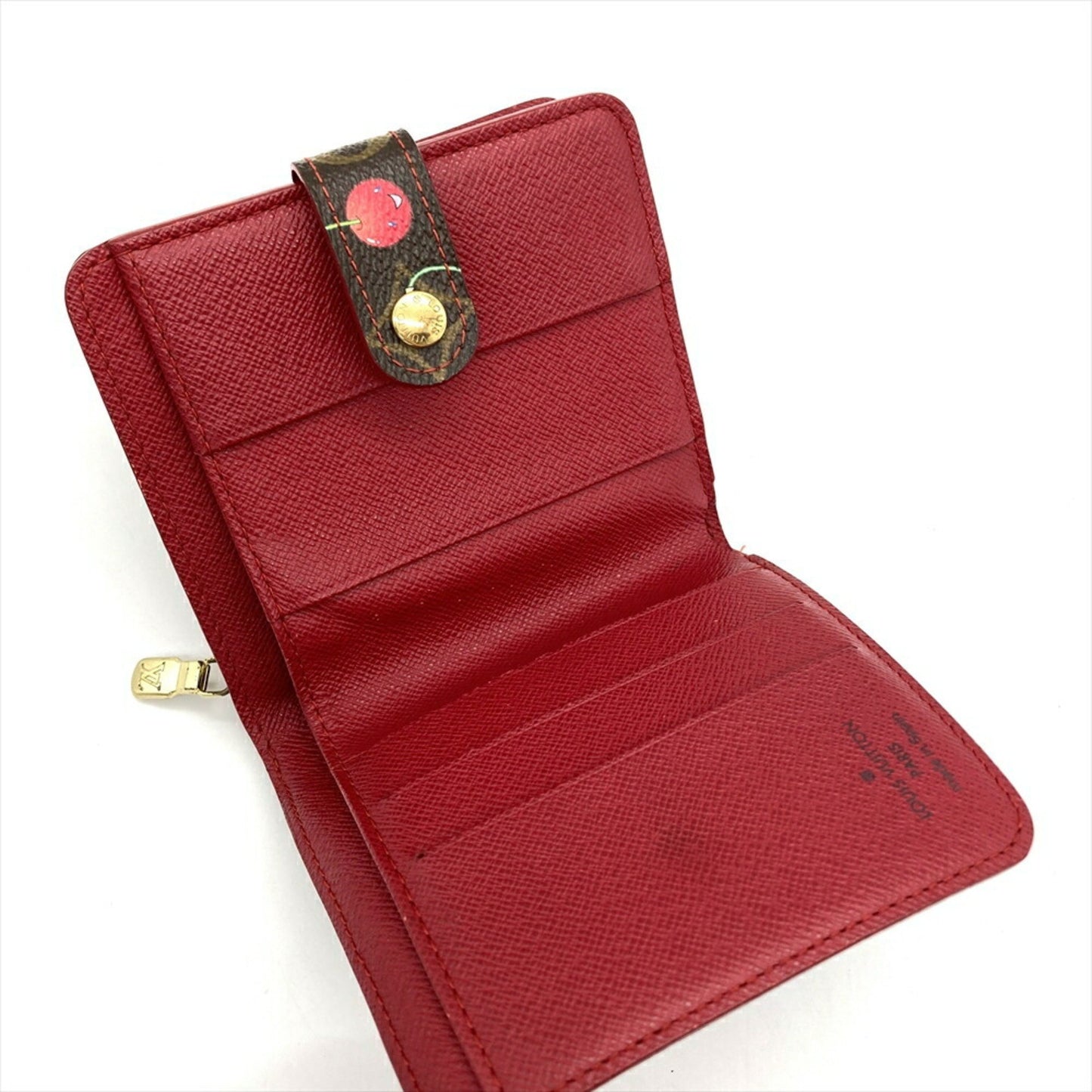 Louis Vuitton Compact zip, Brown, Canvas, wallet