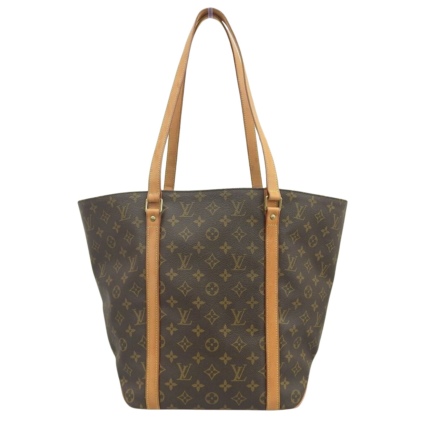 Louis Vuitton Shopping, Brown, Canvas, tote