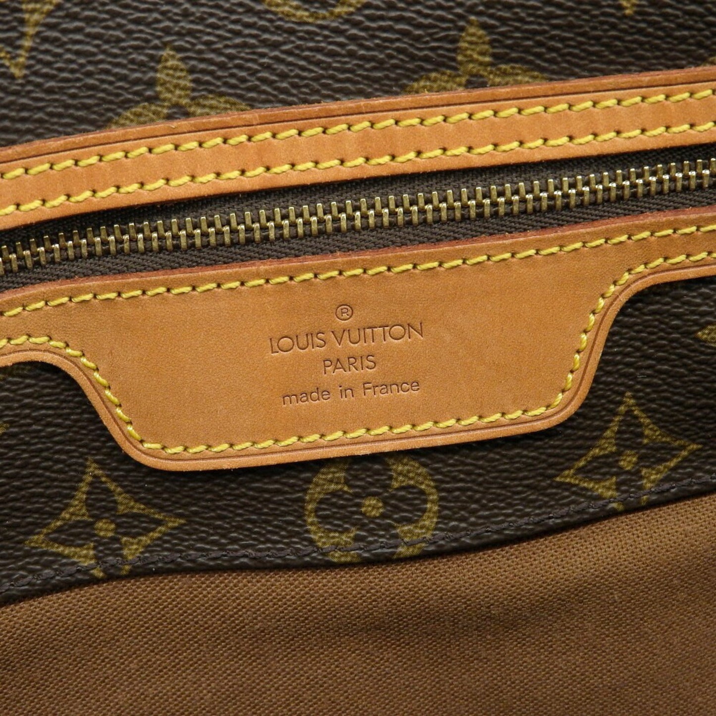 Louis Vuitton Shopping, Brown, Canvas, tote