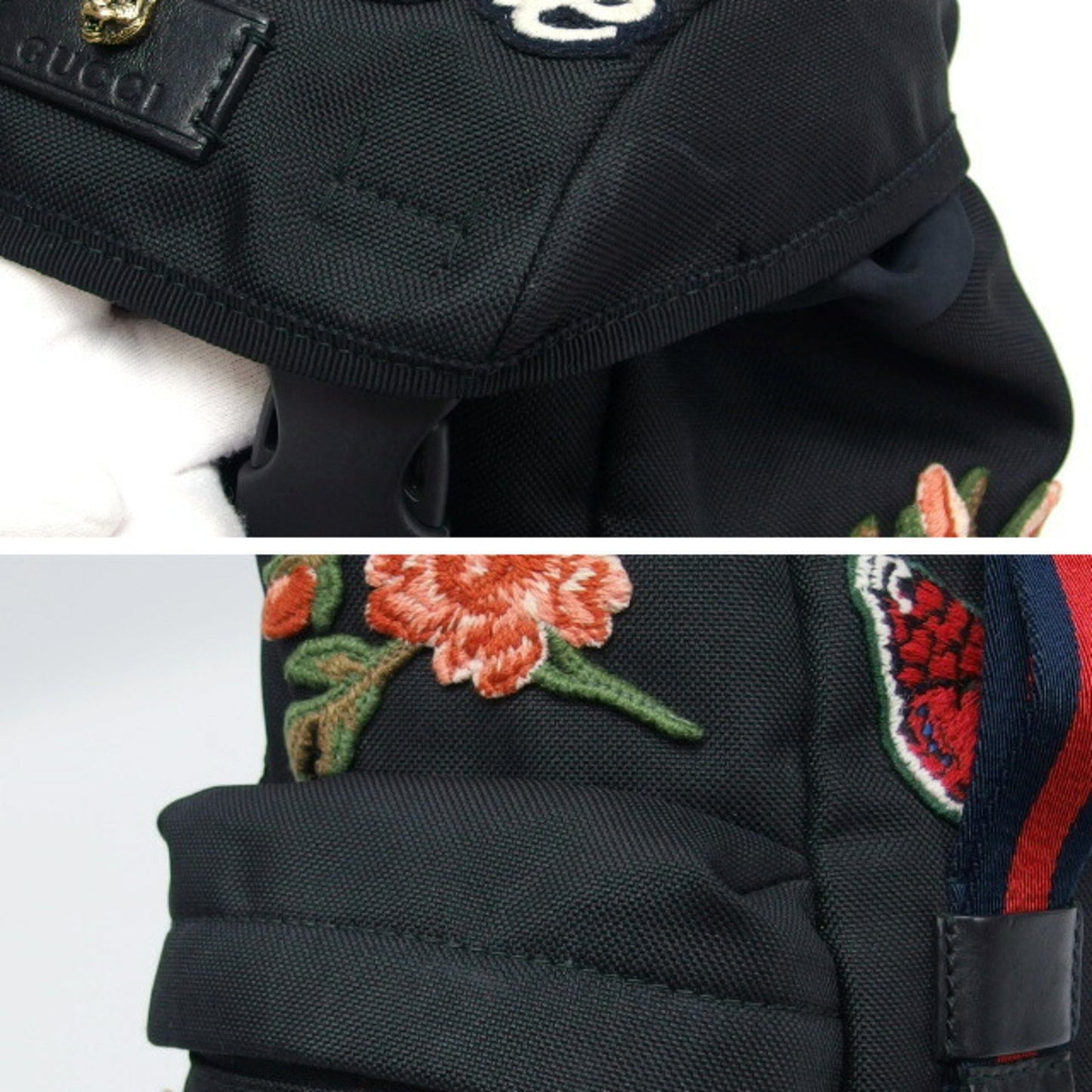 Gucci, Black, Canvas, backpack