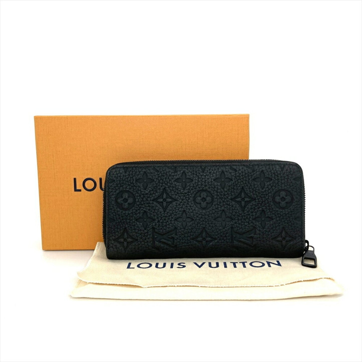Louis Vuitton Zippy Wallet Vertical, Black, Leather, wallet