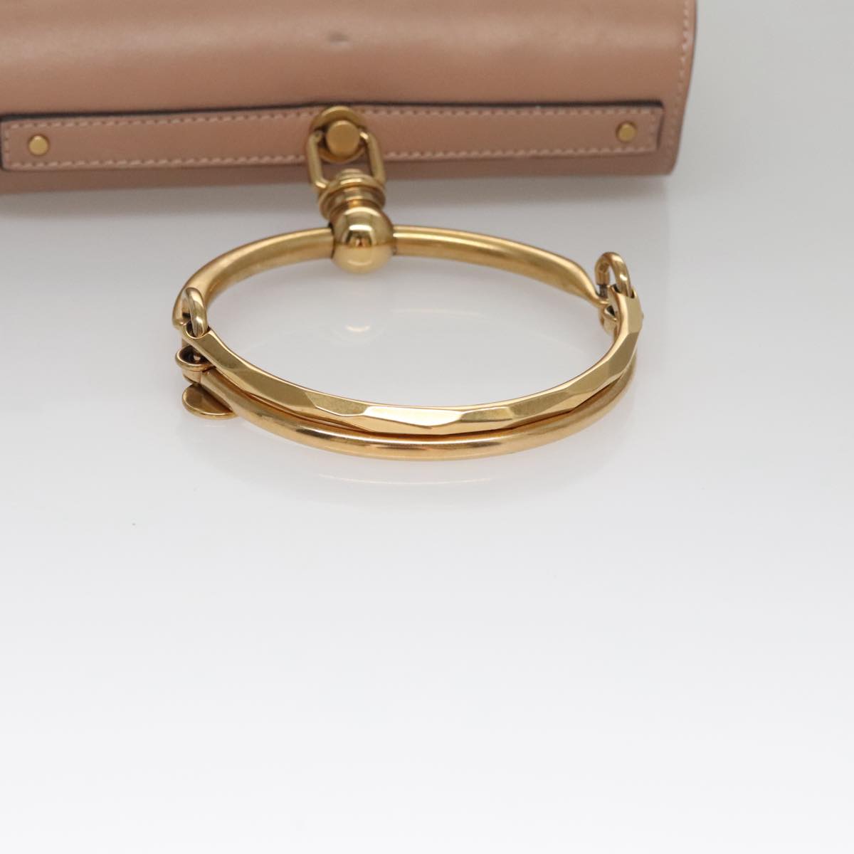 Chloé Nile, Beige, Leather, handbag