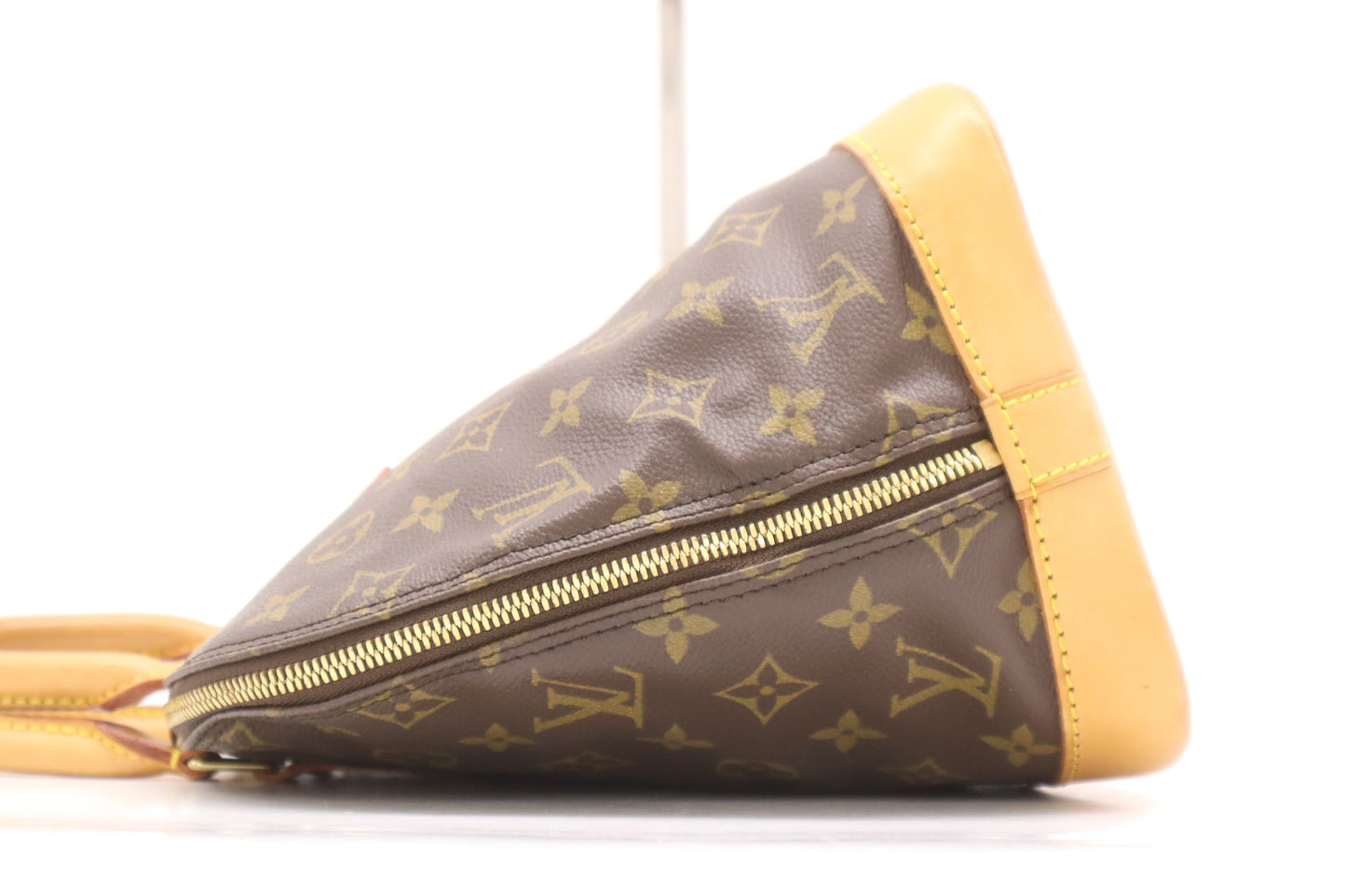 Louis Vuitton Alma, Brown, Canvas, handbag