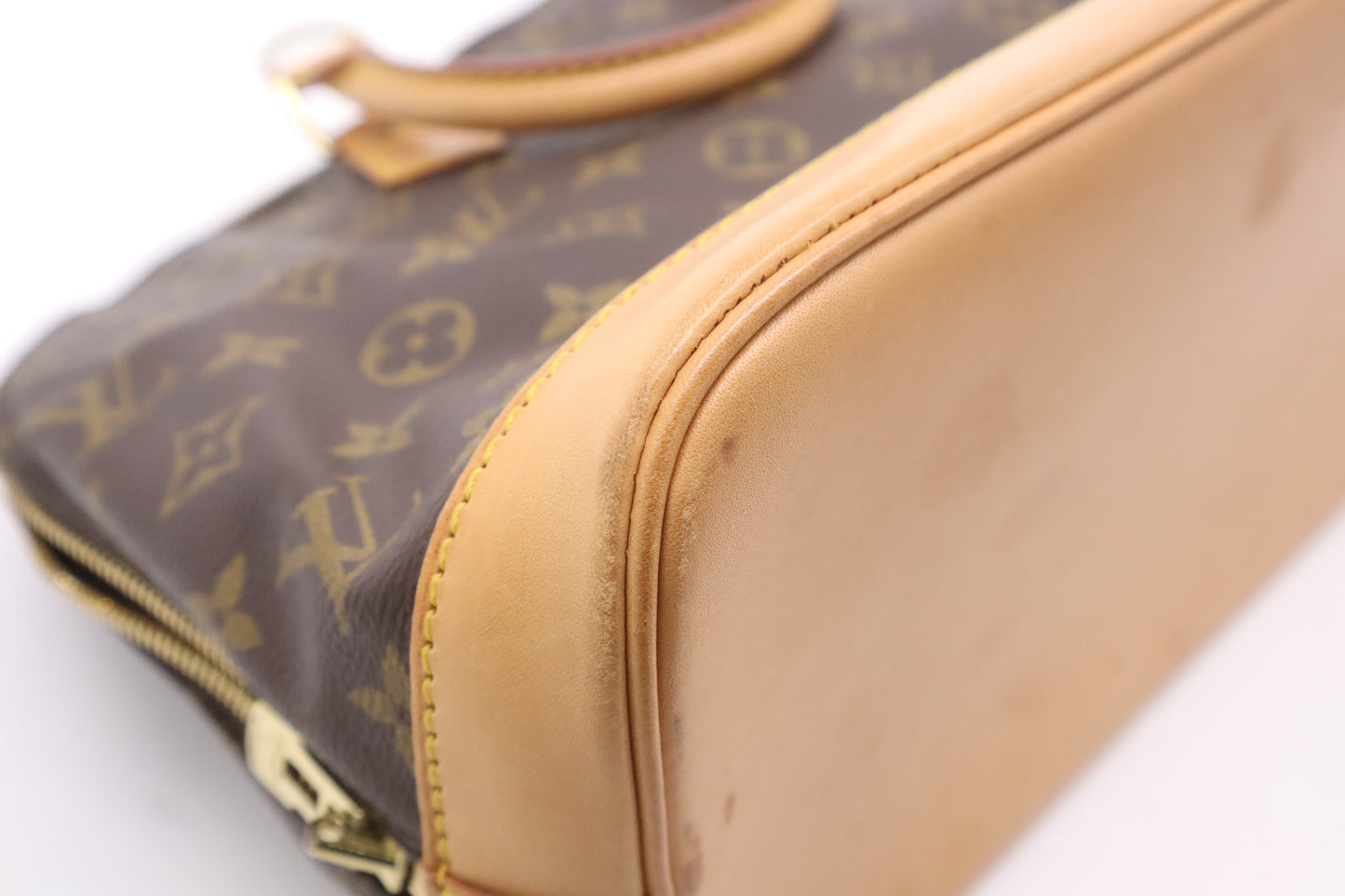 Louis Vuitton Alma, Brown, Canvas, handbag