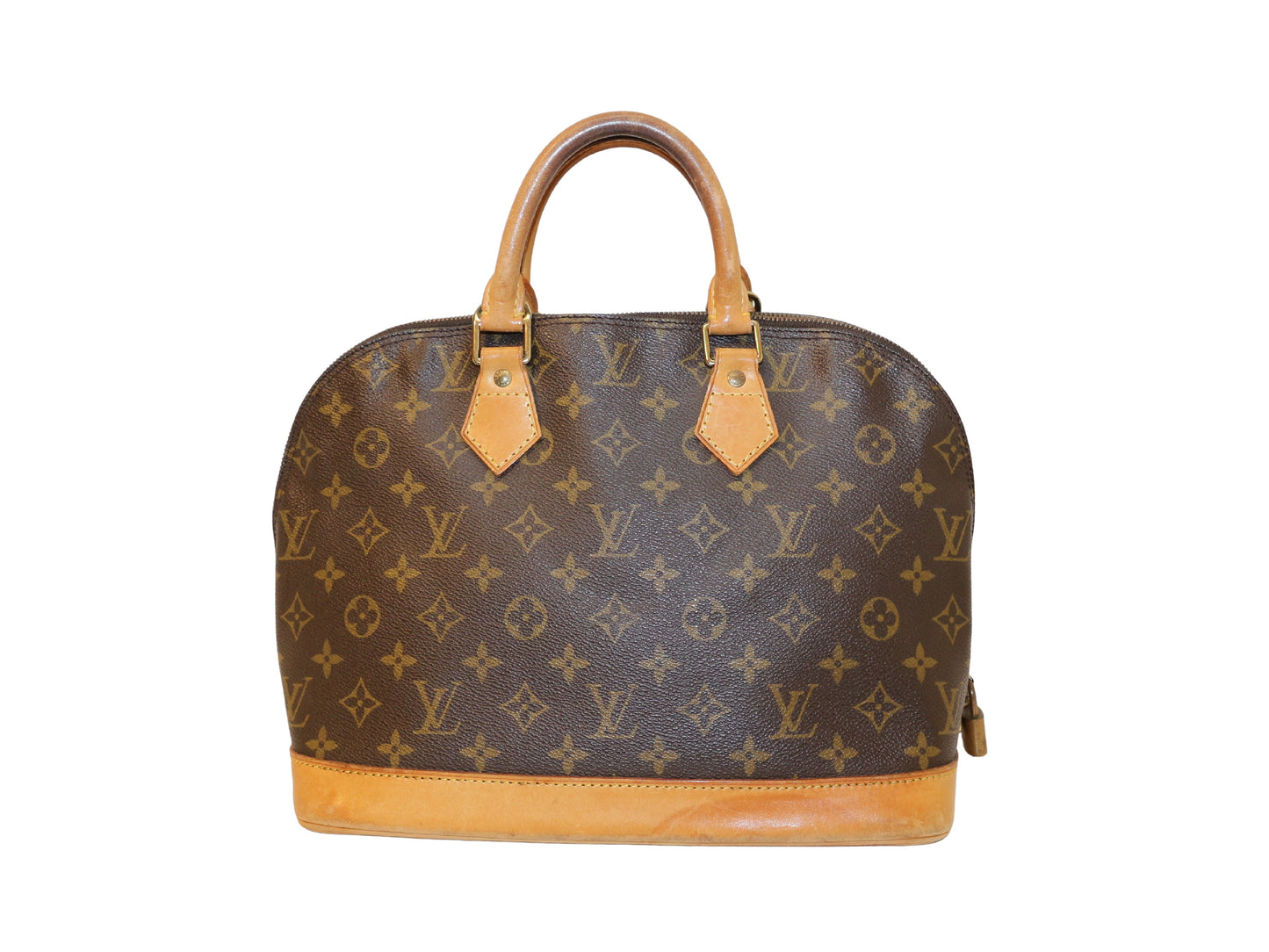 Louis Vuitton Alma, Brown, Canvas, handbag