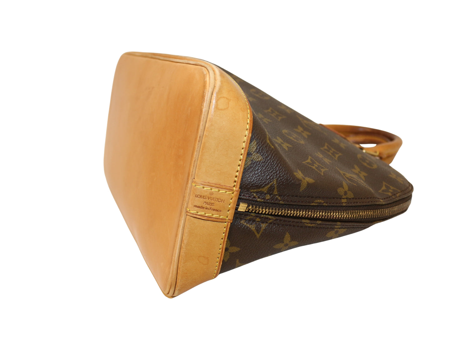 Louis Vuitton Alma, Brown, Canvas, handbag