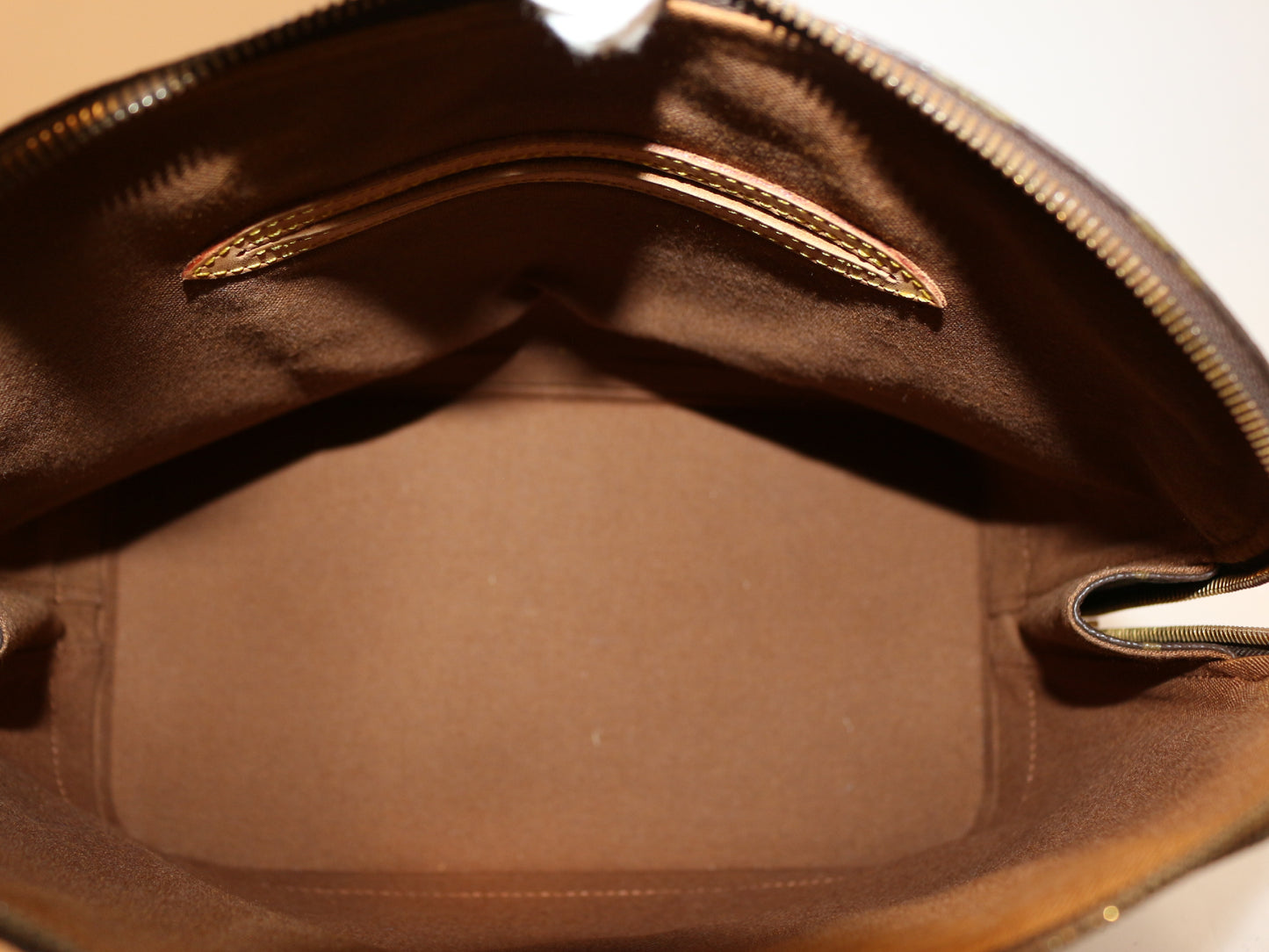 Louis Vuitton Alma, Brown, Canvas, handbag