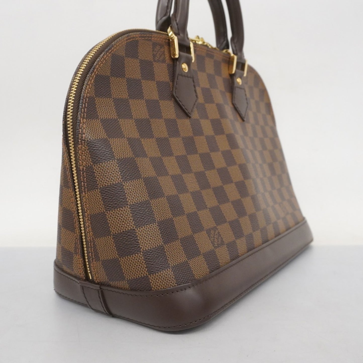 Louis Vuitton Alma, Brown, Canvas, handbag