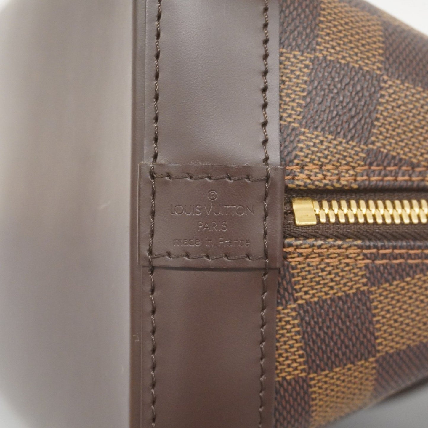 Louis Vuitton Alma, Brown, Canvas, handbag