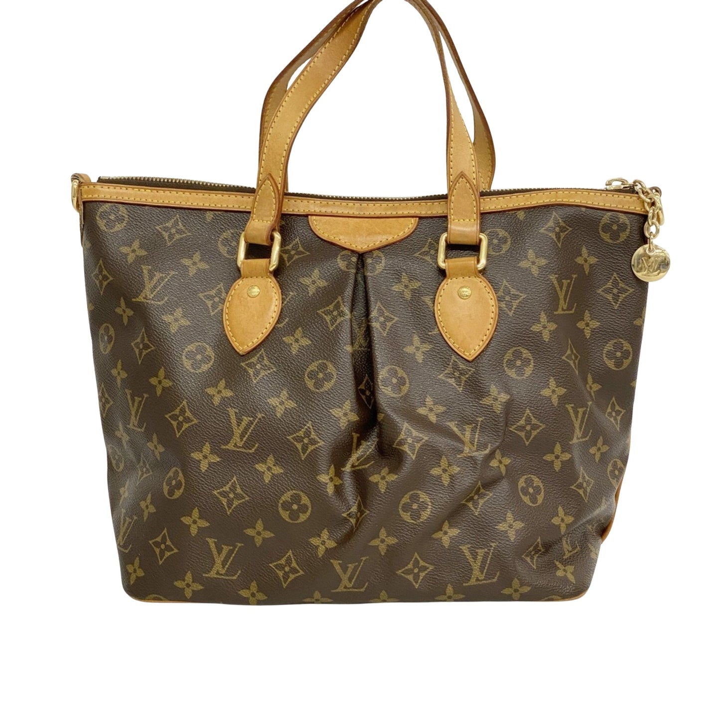 Louis Vuitton Palermo PM, Brown, Canvas, tote