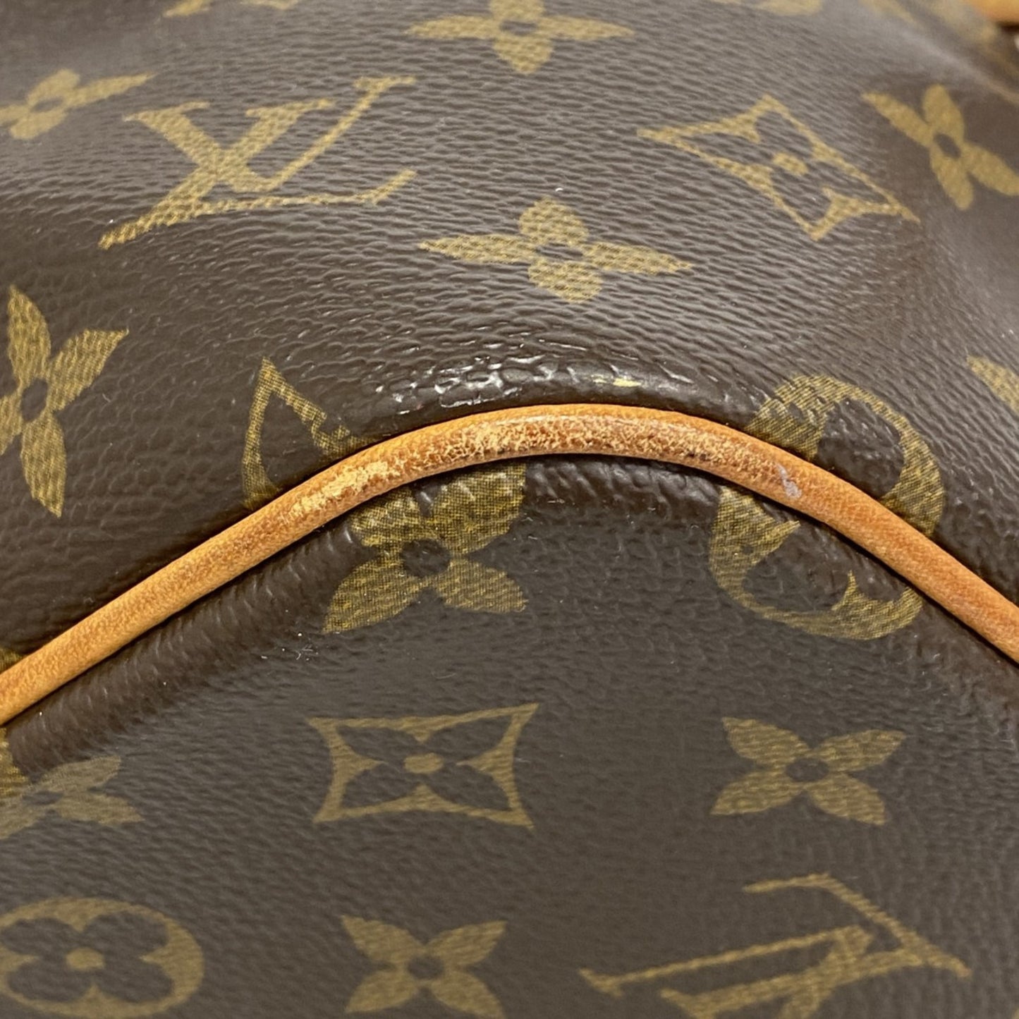 Louis Vuitton Palermo PM, Brown, Canvas, tote