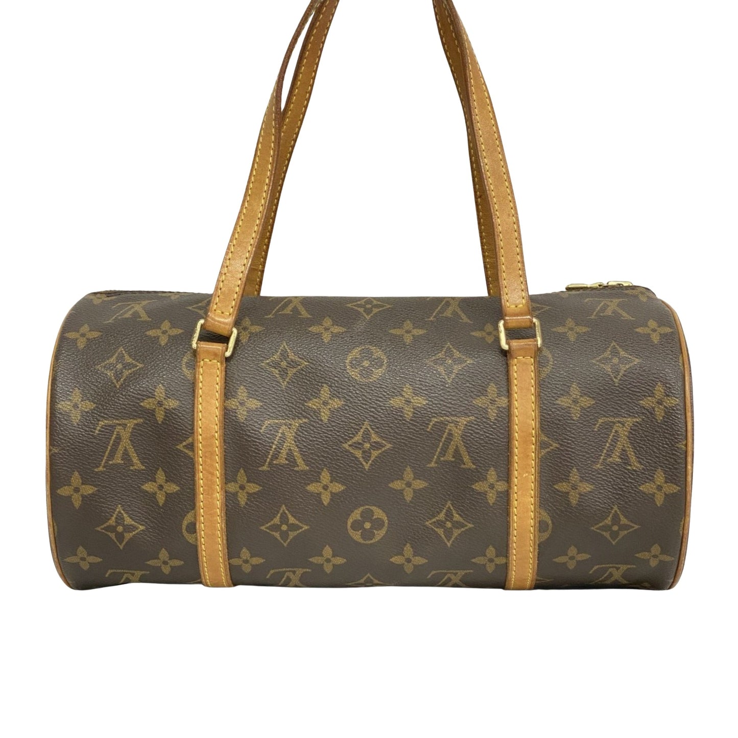 Louis Vuitton Papillon 30, Brown, Leather, handbag