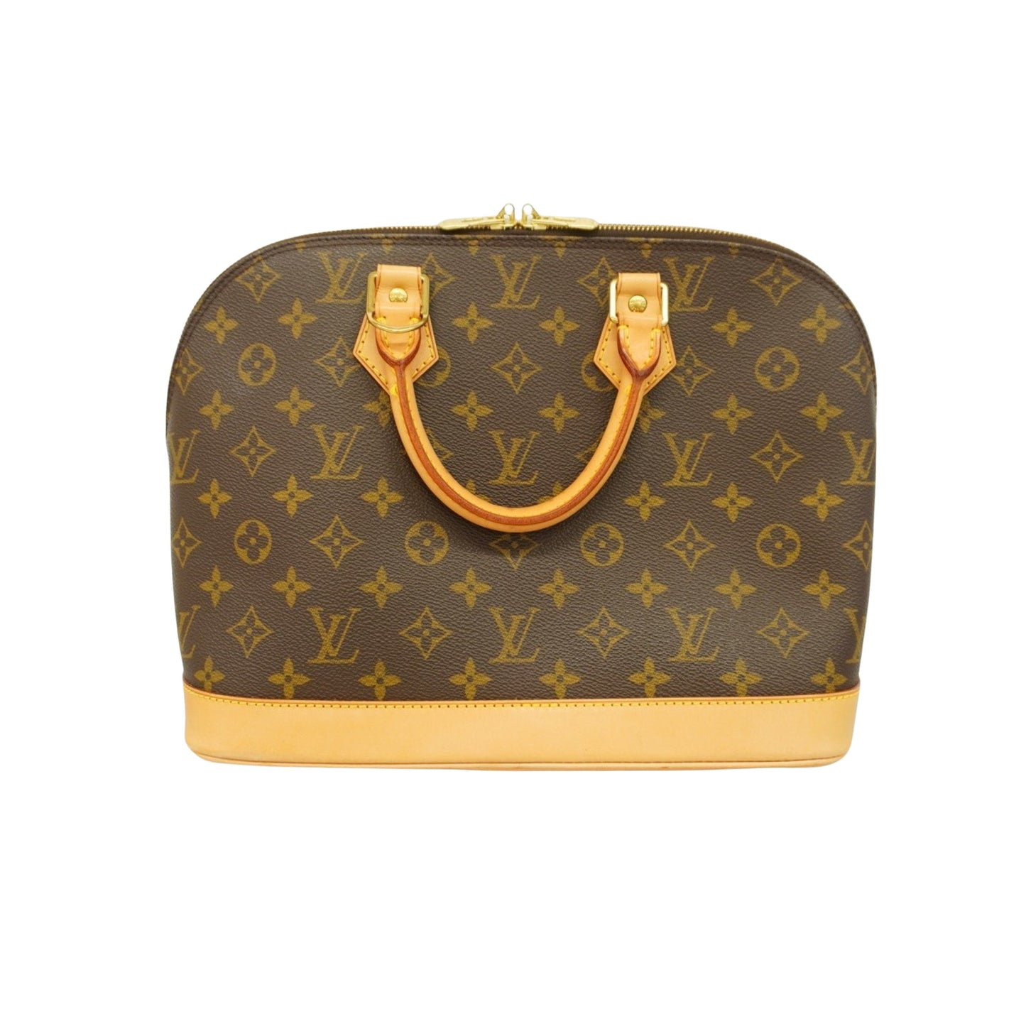 Louis Vuitton Alma, Brown, Canvas, handbag