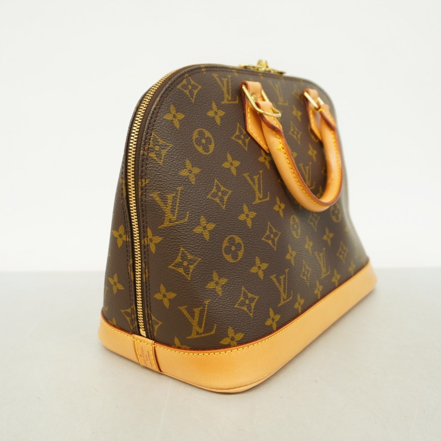 Louis Vuitton Alma, Brown, Canvas, handbag