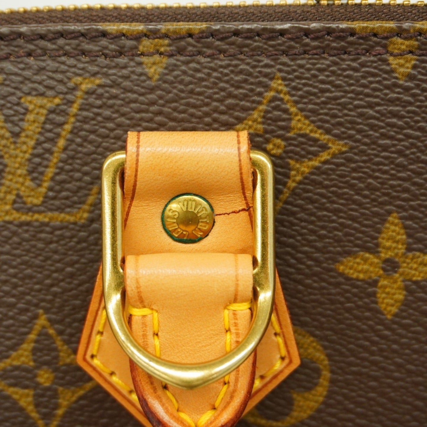 Louis Vuitton Alma, Brown, Canvas, handbag