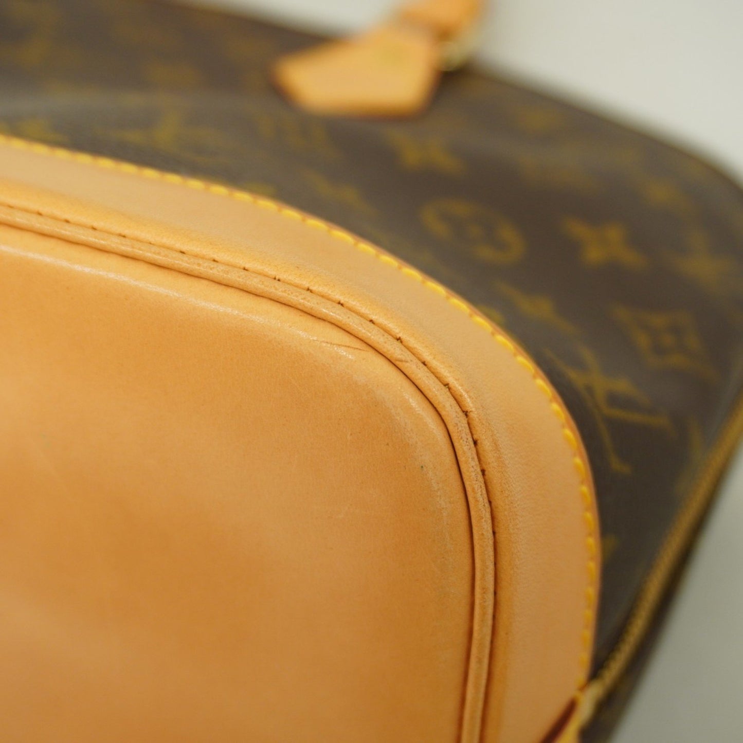 Louis Vuitton Alma, Brown, Canvas, handbag