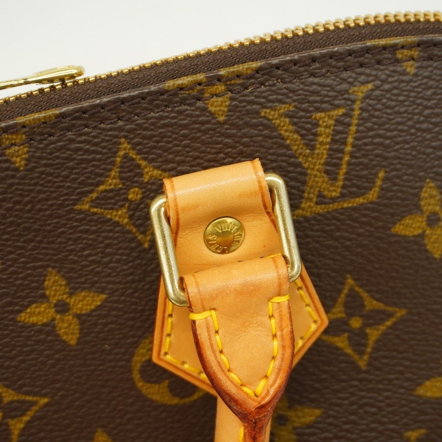 Louis Vuitton Alma, Brown, Canvas, handbag