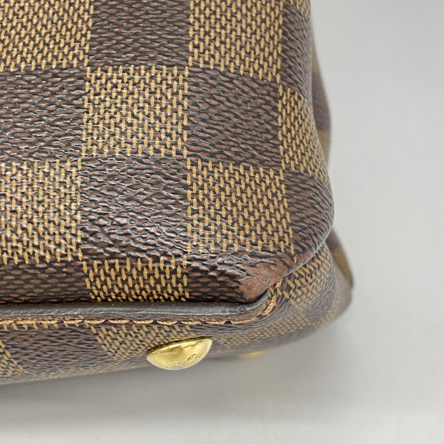 Louis Vuitton Riverside, Brown, Canvas, tote