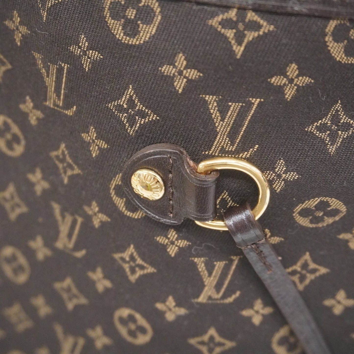 Louis Vuitton Neverfull MM, Brown, Canvas, tote